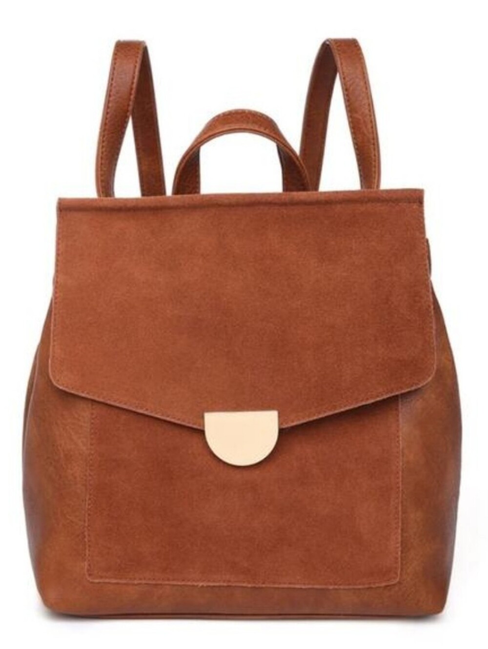 Moda Luxe Lynn Backpack Cognac Vegan Leather Convertible to Shoulder Bag